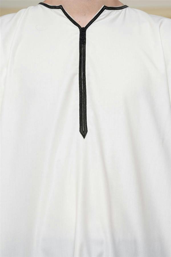Infinity Leather Men's Ramadan Moroccan Gandoura Thobe Robe Djellaba Eid Jubba- TT-006