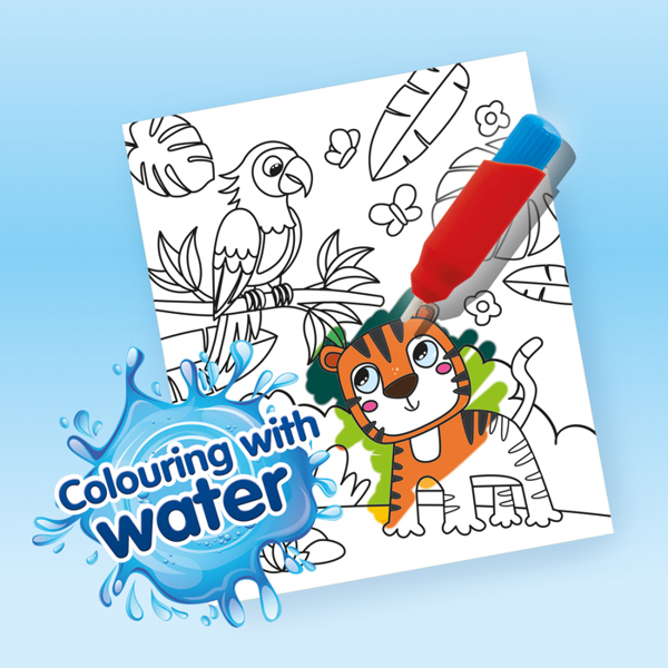 SES Creative Colouring with water book with water brush - Travel