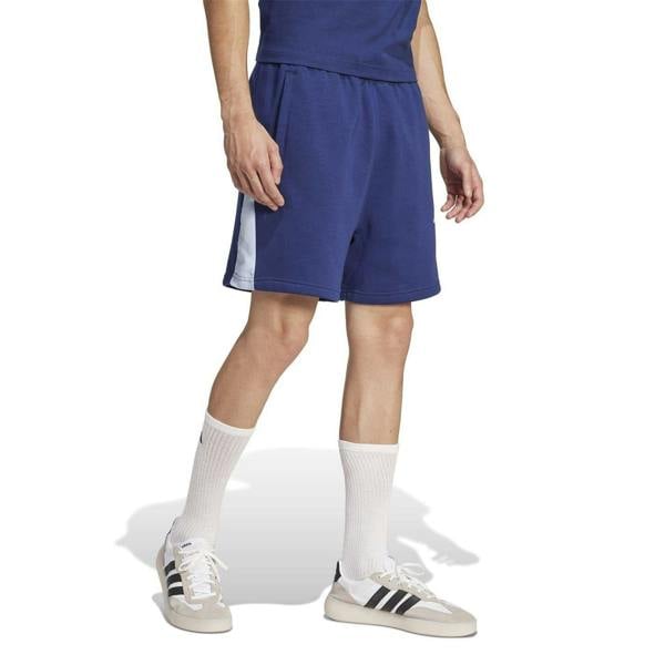 Adidas Mens Colour Block Casual Shorts - Dark Blue - 