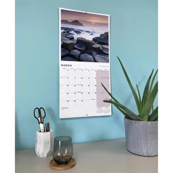 Coastlines Of Britain Calendar 2027, Wall Calendars, Month To View, Travel, Gift