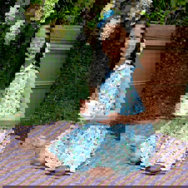 Rachel Riley Hydrangea Peter Pan Collar Dress