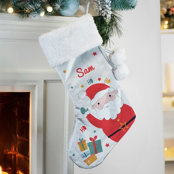 Personalised Memento Company Personalised Santa Christmas Stocking