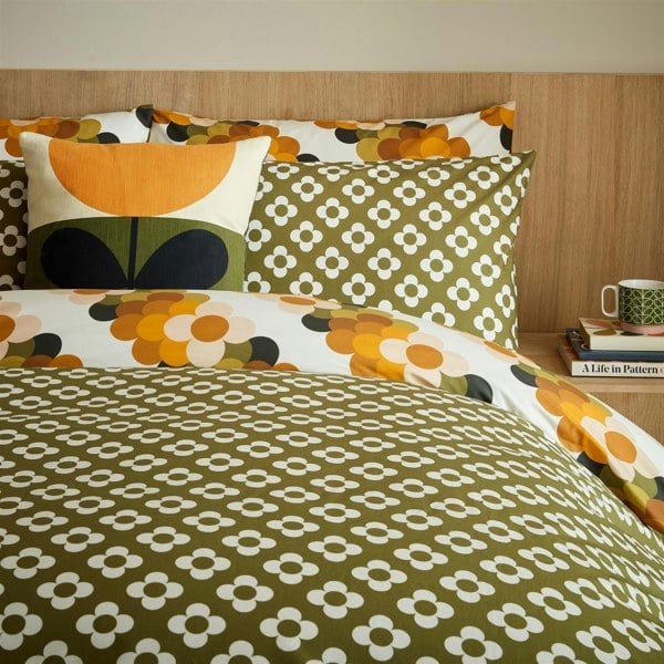 Orla Kiely Retro Flower Stripe Duvet Cover Set Bedding