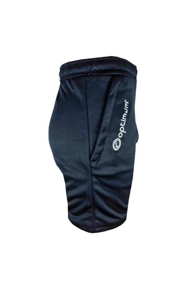 Tempo Athletic Leisure Shorts – Quick-Dry Black & Navy - Optimum