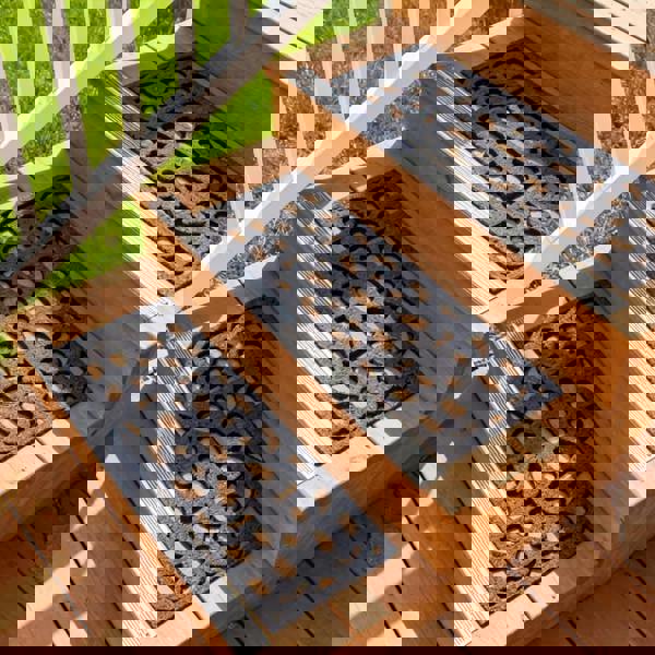 Nicoman Victorian Style Eco-Friendly Rubber Step Mat - Grey - Indoor Outdoor