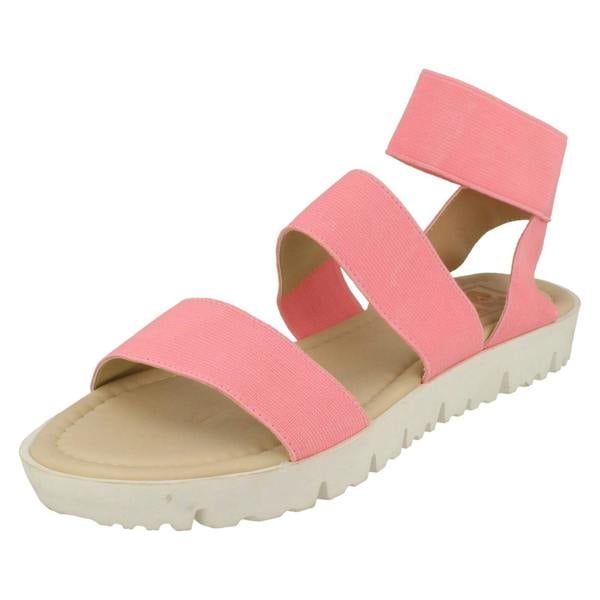 Down to Earth Ladies Down To Earth Elasticated Flat Sandals