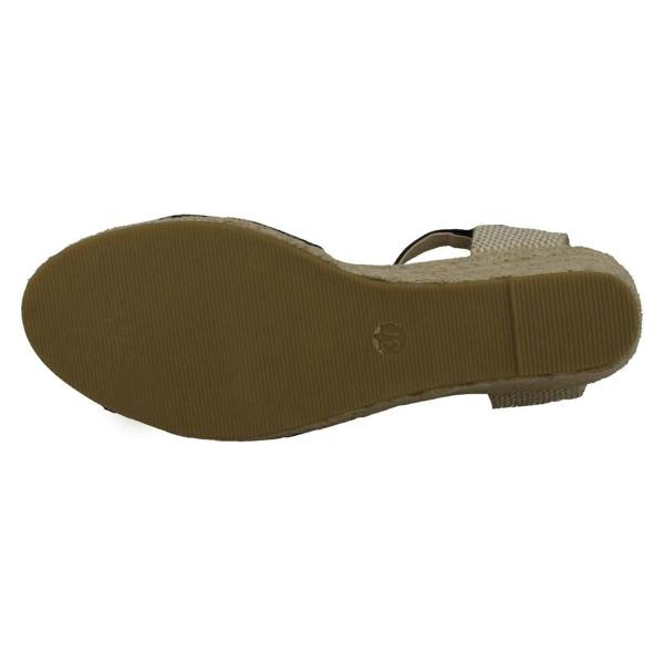 Savannah Ladies Savannah Mid Rope Wedge Sandals
