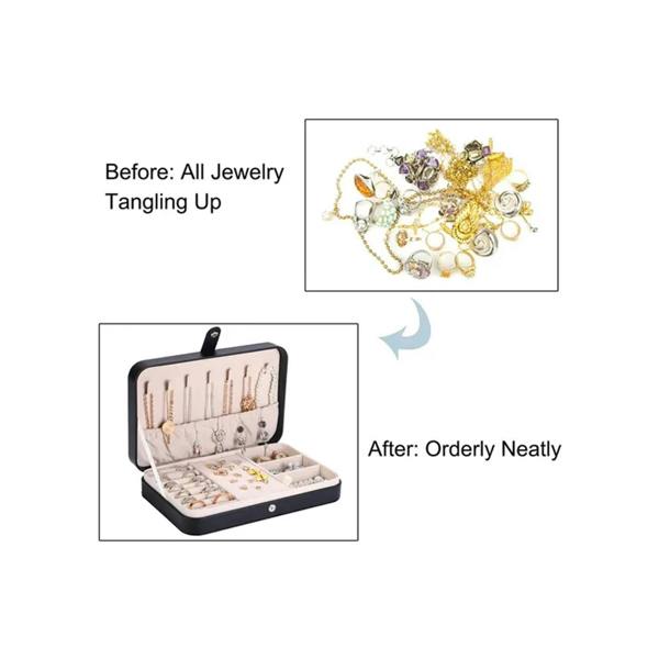 Dragodirect Travel Jewelry Organizer Box – Jewelry Storage Case for Women
