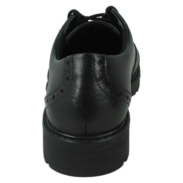 Clarks Girls Clarks Lace Up Brogue Detailed School Shoes Loxham Brogue Y