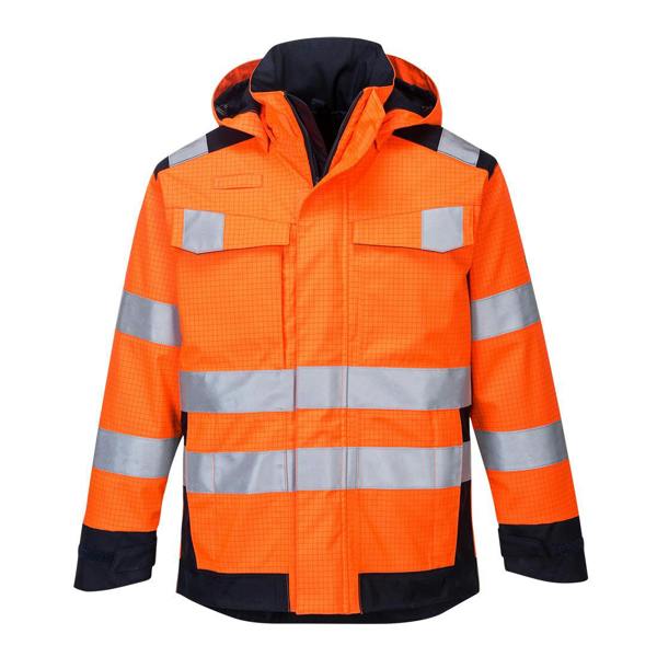 Modaflame Rain+ Hi-Vis Multi-Norm Contrast FR Jacket Portwest
