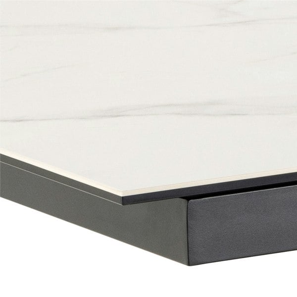Furniture To Go Heaven Extendable Dining Table with Ceramic White Top 168cm