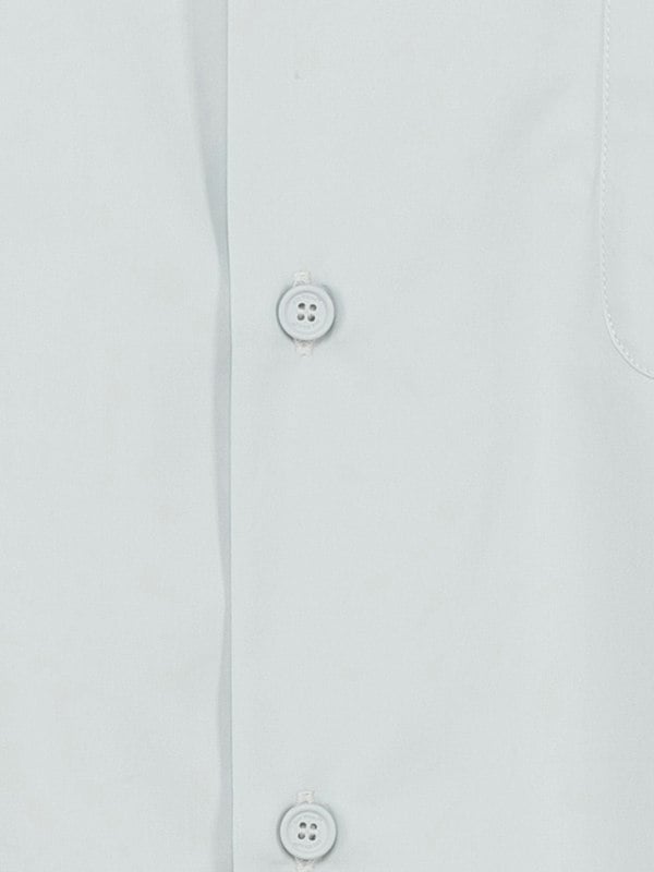 Off - White Heavy Cotten Bowling Shirt Arctic Ice Blue - Supplied FashionOff White