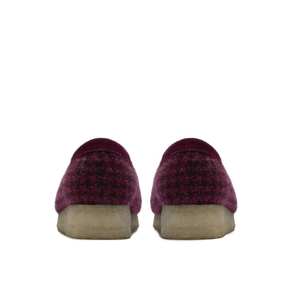 Clarks Originals Wallabee Harris Tweed Women's Purple Shoes