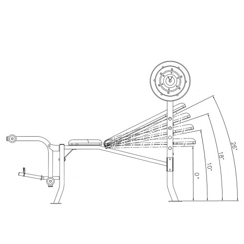 Marcy PM2084 Weight Bench & 45kg Weights Leg Developer