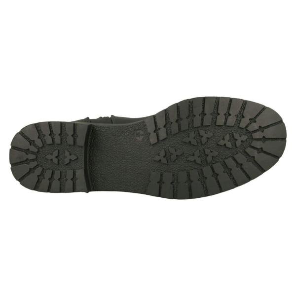 Spot On Ladies Spot On Buckle Detailed Ankle Boots F4451