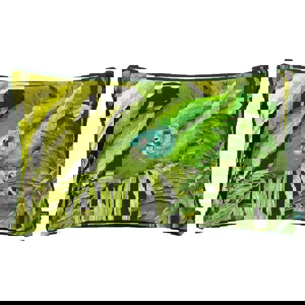 Wylder Psitta Velvet Cushion Cover - Black/Green