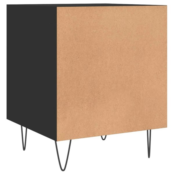 Berkfield Bedside Cabinet Black 40x40x50 cm Engineered Wood