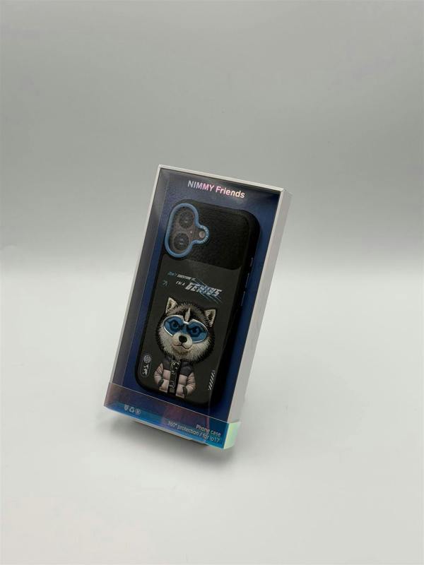 Nimmy Friends Nimmy Cool & Cute 2.0 Husky Case with MagSafe for iPhone 17 6.3" Grey Blue - N-KMLL-IP17-017-A