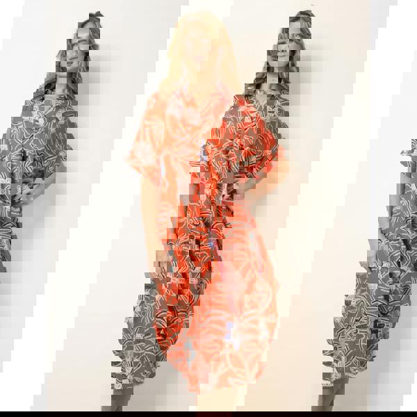 Blue Vanilla Oversized Shirt Midi Dress