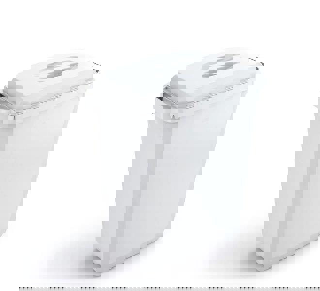 Durable 60L Bin Lid White | Rectangular Recycling Bin Lid | Food Safe | DURABIN