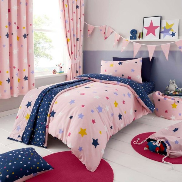 Multi Stars Bedding Kids Bedding - Happy Linen Company