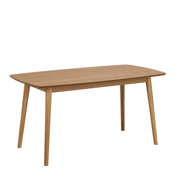 Wyld Haus Debrecen Solid Oak Wood Rectangular Dining Table