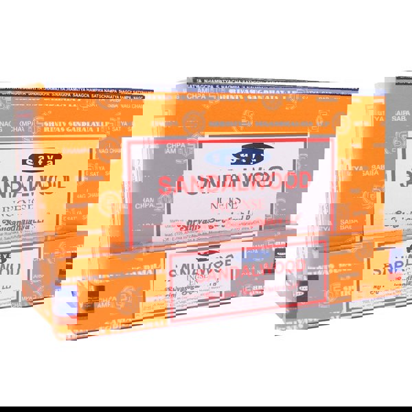 Serano 12 Packs of Sandalwood Incense Sticks by Satya