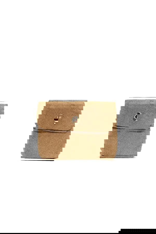 Pluspup Compact Snap Button Slim Fit Italian Genuine Suede Purse