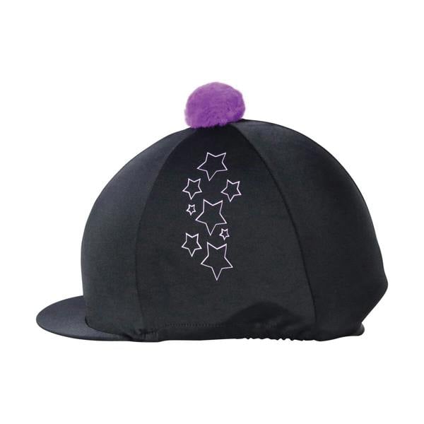 HyFASHION Stella Hat Cover - Black/Purple/Lilac - 