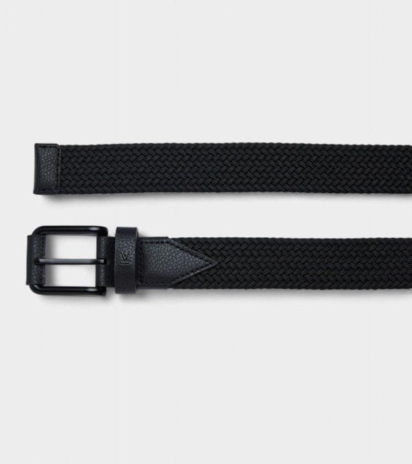 Votch Seb Vegan Bio-Based Bamboo Braided belt in black