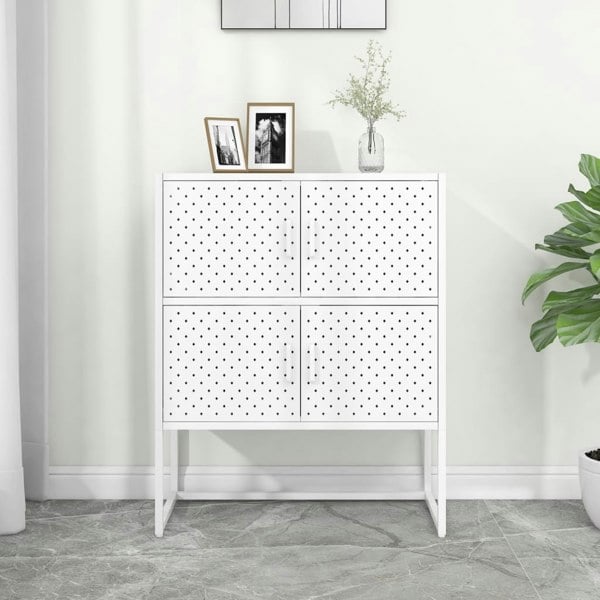 Berkfield Highboard White 80x35x100 cm Steel