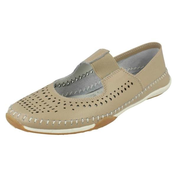 Down to Earth Ladies Down To Earth Elastic Upper Strap Shoes