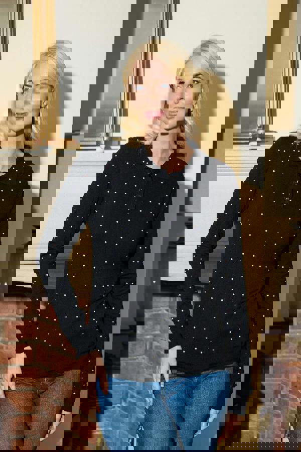 Mudflower Scattered Diamanté Jumper