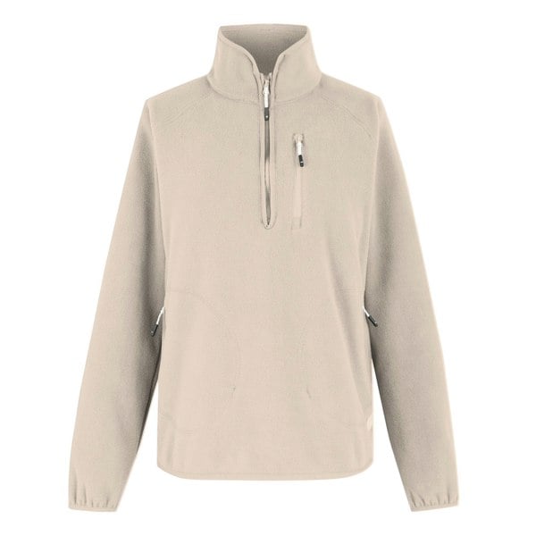 Regatta Womens Frankie Quarter Zip Fleece Top - Light Vanilla
