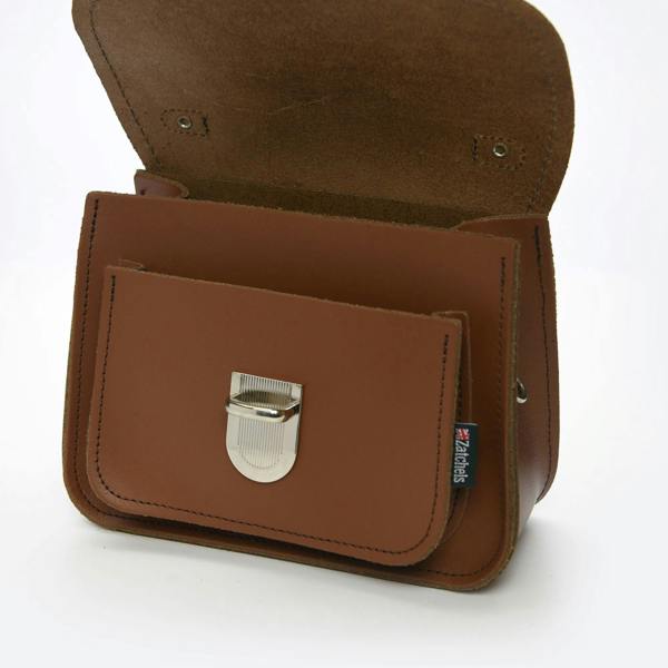 Zatchels Luna Leather Bag - Chestnut - In Stock & Ready to Ship