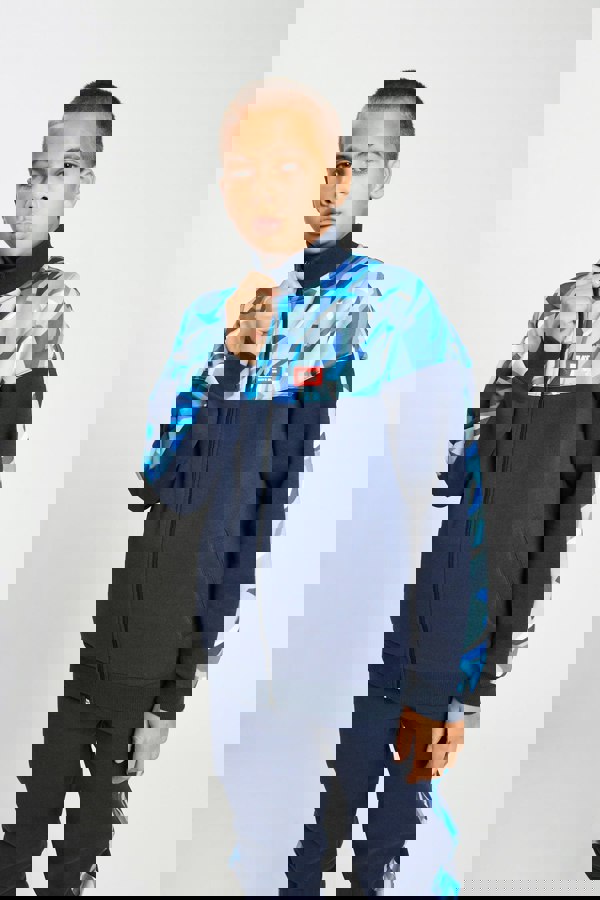 Beat Boyz Club Chromatic Track Top - Navy Geo