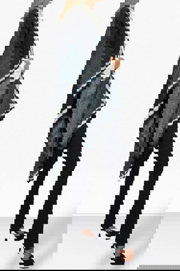 Paulo Due Soft Knitted Longline Knit Poncho Cape