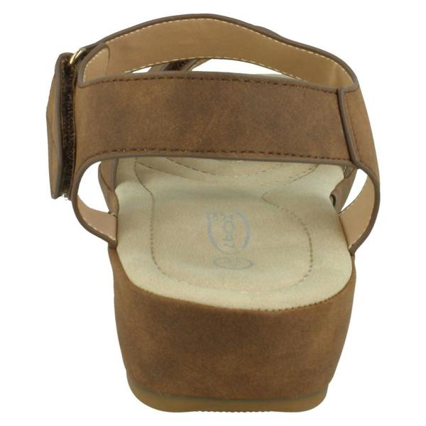 Spot On Ladies Spot On Low Wedge Sandals F00288