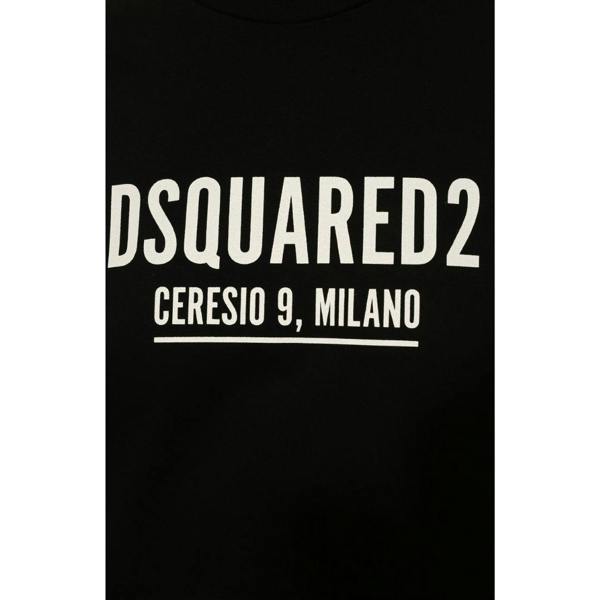 DSQUARED2 Ceresio 9 Milano Logo Black  T-Shirt XXS