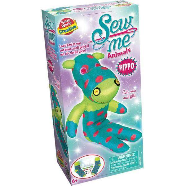 Small World toys Sew Me Animals Hippo Kit - Blue