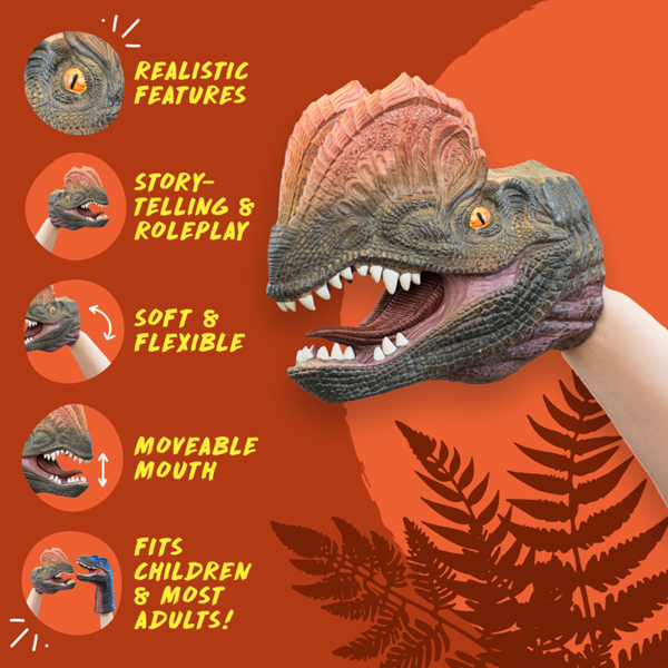 Wildthings Wild Thingz Dilophosaurus Hand Puppet