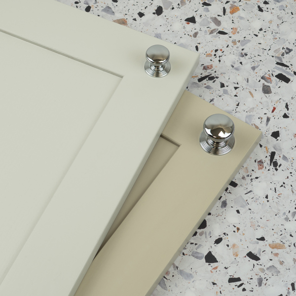 Handle & Home Polished Chrome Layered Round Cabinet Knobs