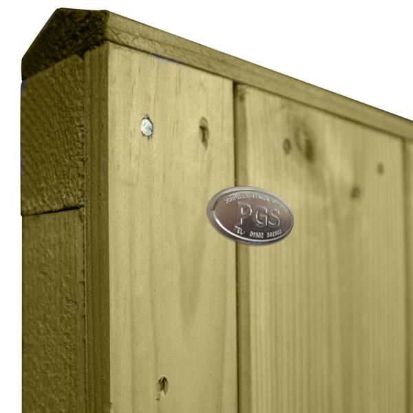 4 pack fence panel ultimate vertical t&g [w.6ft x h.3ft] 1