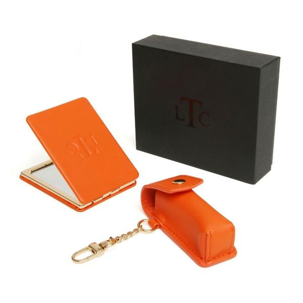 Alice Wheeler LTC 2-Piece Gift Set – Compact Mirror & Lipstick Holder