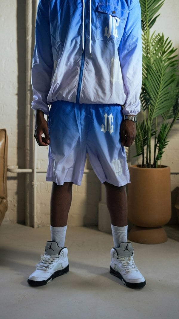 JCCLUB Gradient Windbreaker Top