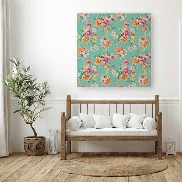 Warren Reed Bright Flower Sketch Canvas