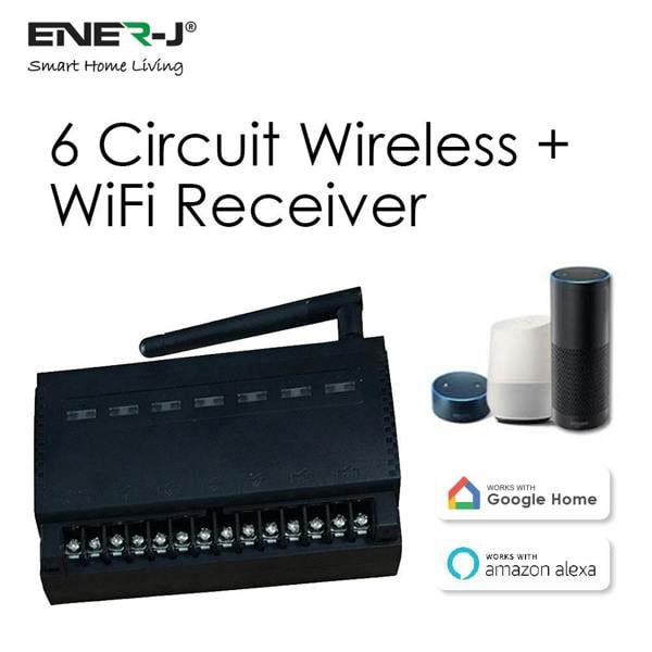 ENER-J PRO Series 6-Circuit WiFi & RF Smart Relay Module | Non-Dimmable