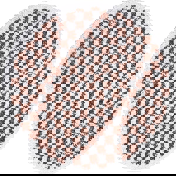 Moodi Shaggy Brown Rug, Tartan design, soft and comfortable pile | THE RUGS