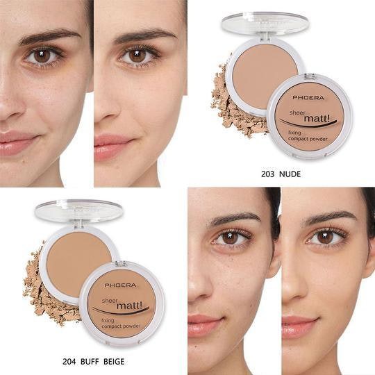 PHOERA Sheer Matte Long Lasting Compact Foundation Setting Powder