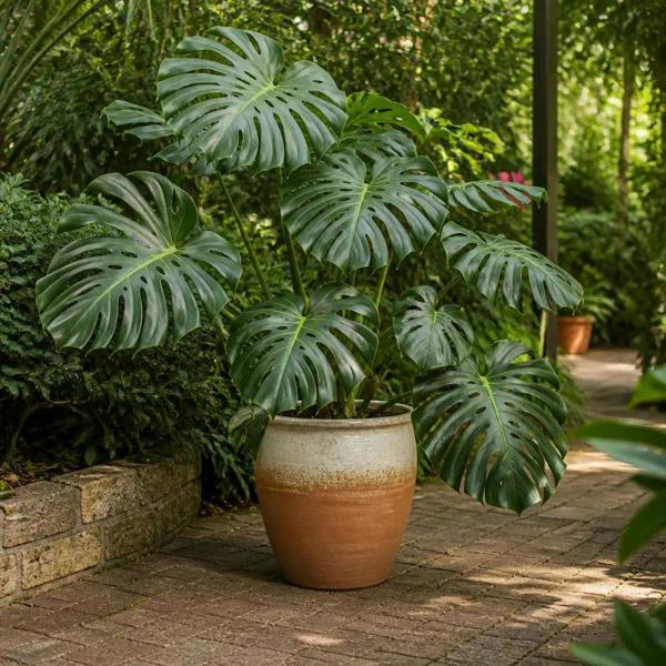 Monstera Deliciosa Cheese Plant 19cm Pot – Easy Care Large Indoor Houseplant